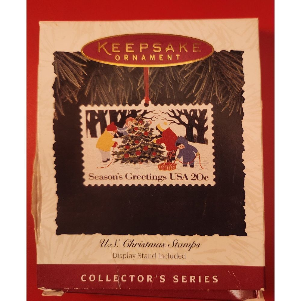 1993-94 Hallmark Keepsake Ornaments 2 Postage Stamps